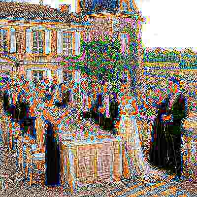 Invités de mariage diversifiés célébrant ensemble lors de la réception avec joie et rires