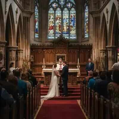 Tenue de mariage anglican