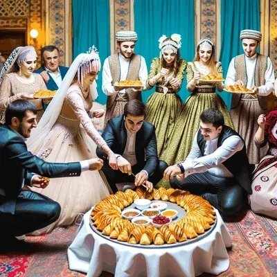 Traditional Azerbaijan wedding attire displaying intricate designs and cultural significance