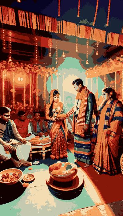 Bangladesh wedding ceremony featuring sacred rituals and cultural traditions