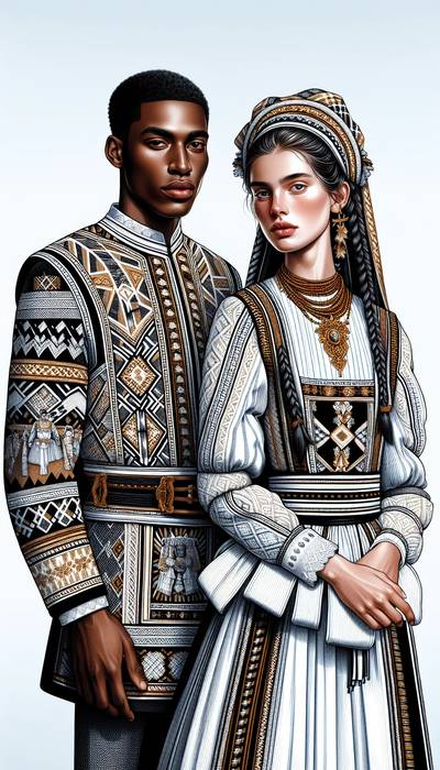 Traditional Belgium wedding attire displaying intricate designs and cultural significance