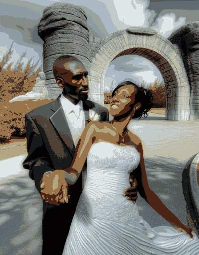 Traditional Bermuda wedding attire displaying intricate designs and cultural significance
