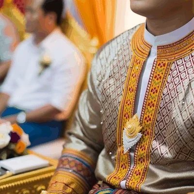 Traditional Cambodia wedding attire displaying intricate designs and cultural significance