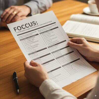 Salón parroquial católico decorado para recepción de boda