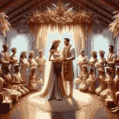 Christmas Island wedding ceremony