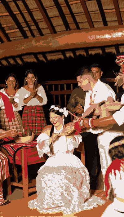 Colombia wedding ceremony featuring sacred rituals and cultural traditions