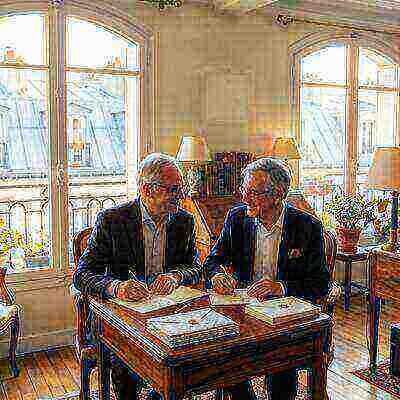 Les mariés écrivent ensemble leurs faire-part de mariage personnalisés