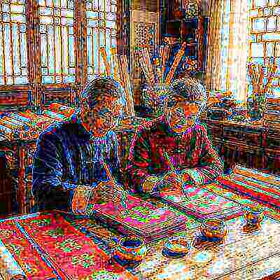 新郎新娘一起书写个性化婚礼邀请函