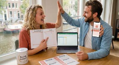 Stel viert bruiloftsbesparingen