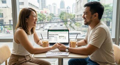 Mag-asawang nagdiriwang ng diskwento sa kasal