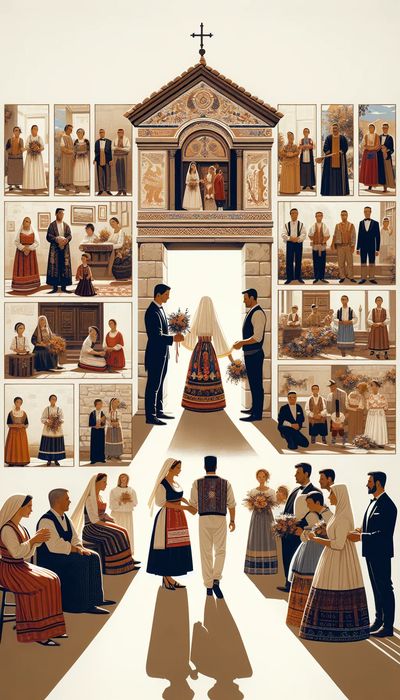 Croatia wedding ceremony featuring sacred rituals and cultural traditions