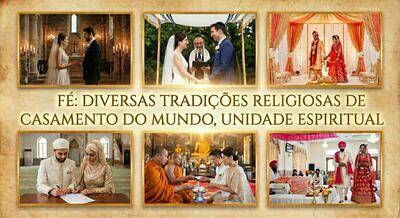 Diversas tradições religiosas de casamento do mundo