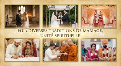 Diverses traditions de mariage religieuses du monde