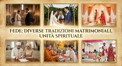 Diverse tradizioni matrimoniali religiose nel mondo