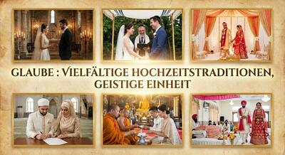Vielfältige religiöse Hochzeitstraditionen weltweit