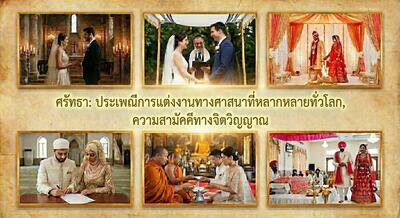 ประเพณีการแต่งงานทางศาสนาที่หลากหลายทั่วโลก