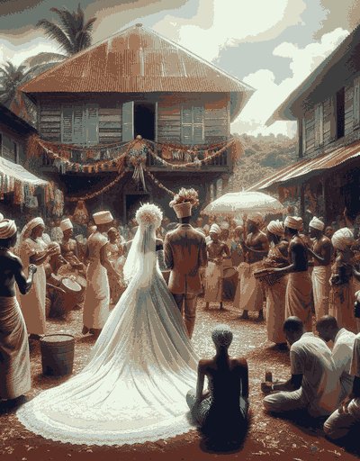 French Guiana pre-wedding rituals and engagement ceremonies with traditional customs