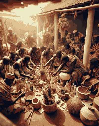 Traditional Ghana wedding attire displaying intricate designs and cultural significance