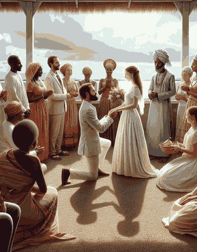 Guadeloupe wedding ceremony featuring sacred rituals and cultural traditions