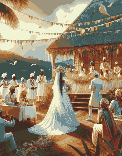 Guadeloupe pre-wedding rituals and engagement ceremonies with traditional customs
