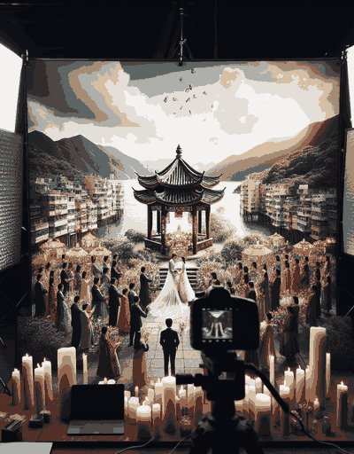 Traditional Hong Kong wedding attire displaying intricate designs and cultural significance