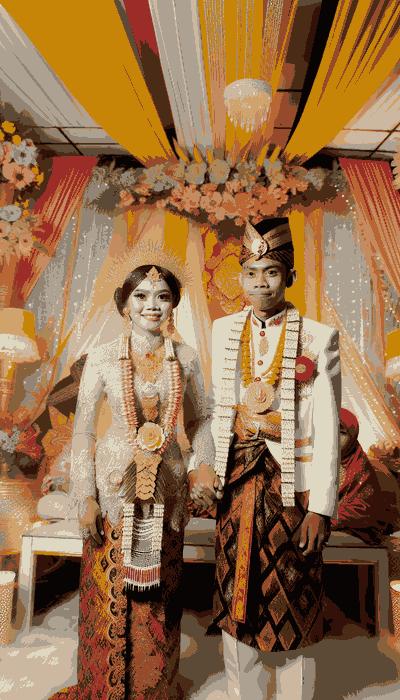 Indonesia pre-wedding rituals and engagement ceremonies with traditional customs