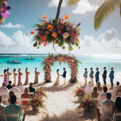 Traditional Jamaica wedding attire displaying intricate designs and cultural significance