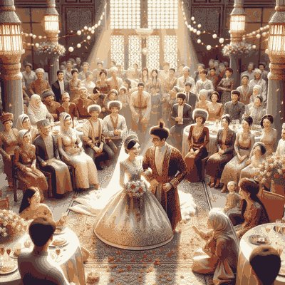 Kazakhstan wedding ceremony