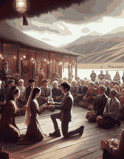 Kyrgyzstan wedding ceremony featuring sacred rituals and cultural traditions
