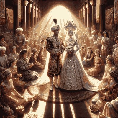 Kyrgyzstan wedding ceremony