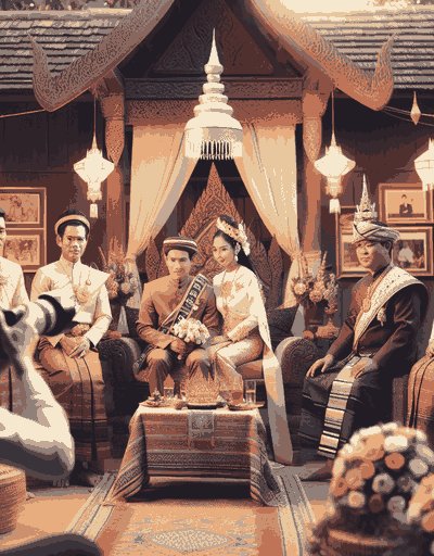 Laos pre-wedding rituals and engagement ceremonies with traditional customs