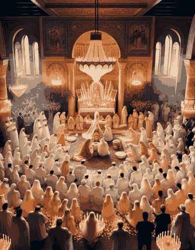 Traditional Lebanon wedding attire displaying intricate designs and cultural significance