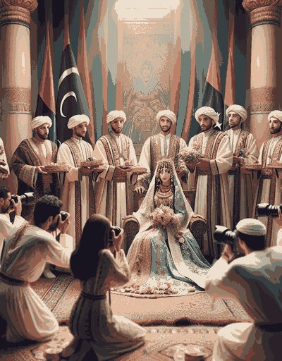 Libya pre-wedding rituals and engagement ceremonies with traditional customs
