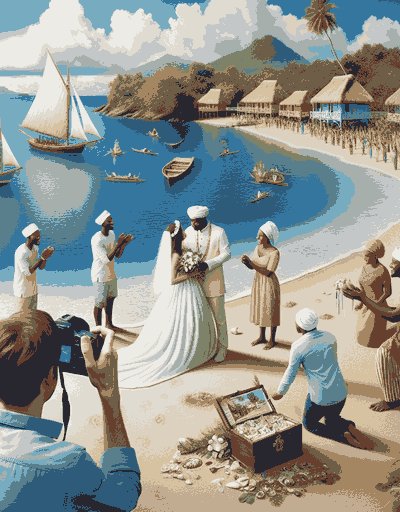 Martinique wedding ceremony featuring sacred rituals and cultural traditions
