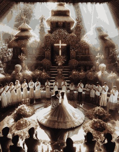 Traditional Nicaragua wedding attire displaying intricate designs and cultural significance