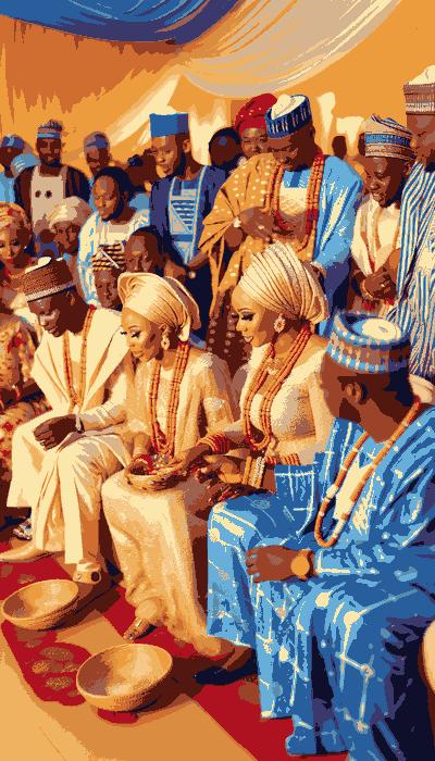 Nigeria traditional wedding celebration showcasing cultural heritage and customs
