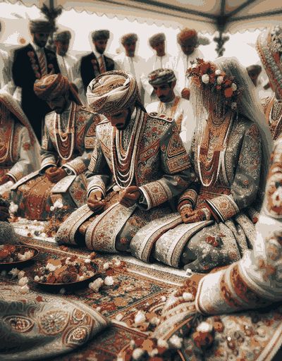 Oman pre-wedding rituals and engagement ceremonies with traditional customs