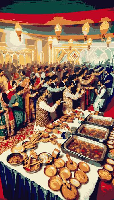 Traditional Pakistan wedding attire displaying intricate designs and cultural significance