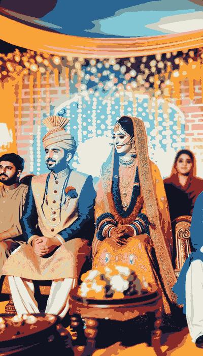 Pakistan pre-wedding rituals and engagement ceremonies with traditional customs