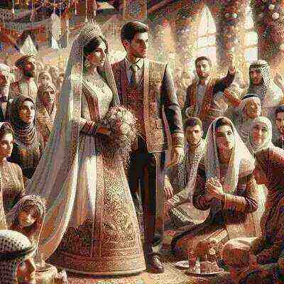 Traditional Palestinian wedding attire