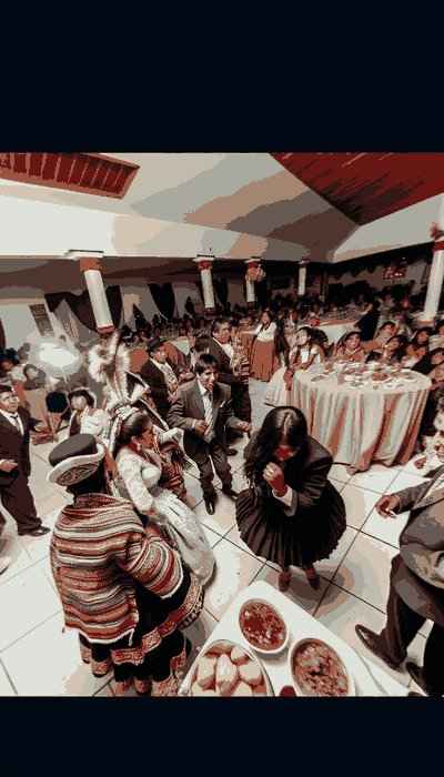 Traditional Peru wedding attire displaying intricate designs and cultural significance