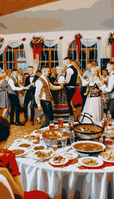 Traditional Poland wedding attire displaying intricate designs and cultural significance