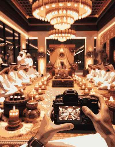 Traditional Qatar wedding attire displaying intricate designs and cultural significance
