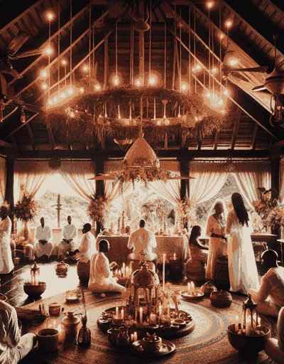 Traditional Saint Lucia wedding attire displaying intricate designs and cultural significance