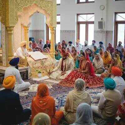 ਸਿੱਖ ਵਿਆਹ ਵਿੱਚ ਲਾੜਾ ਅਤੇ ਲਾੜੀ ਦੀ ਰਸਮ