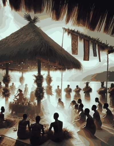 Traditional Solomon Islands wedding attire displaying intricate designs and cultural significance