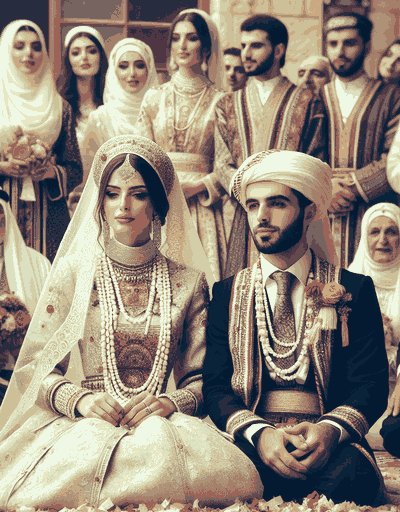 Syria pre-wedding rituals and engagement ceremonies with traditional customs
