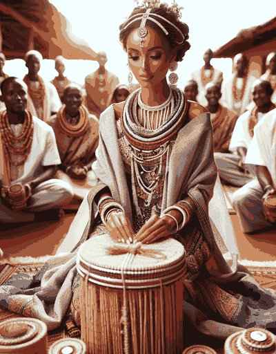 Traditional Tanzania wedding attire displaying intricate designs and cultural significance