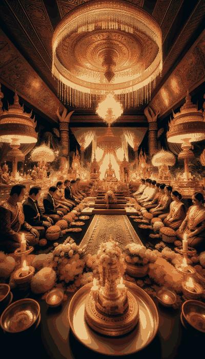 Thailand wedding ceremony featuring sacred rituals and cultural traditions