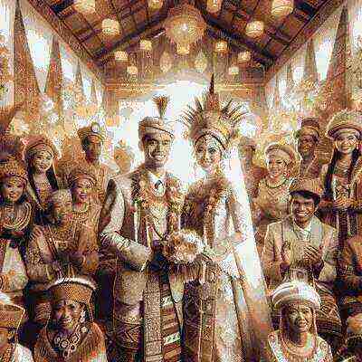 Traditional Timorese wedding ceremony